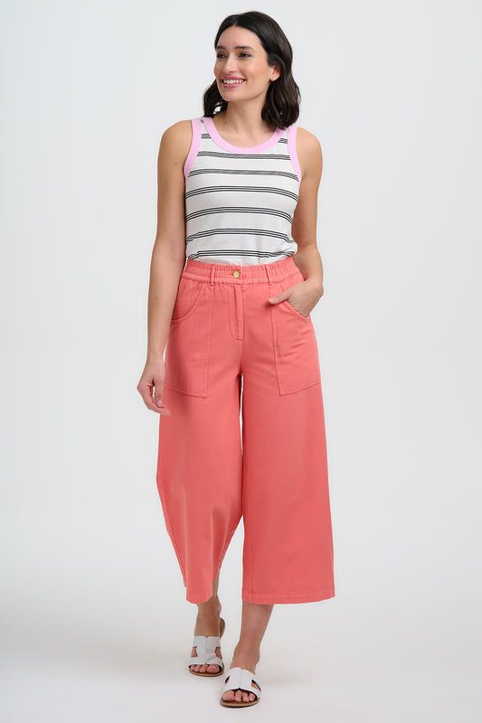 PANTALÓN CHARLENE CROPPED CORAL
