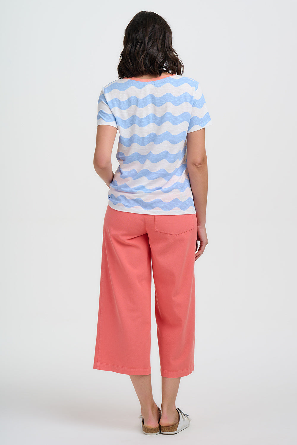 PANTALÓN CHARLENE CROPPED CORAL