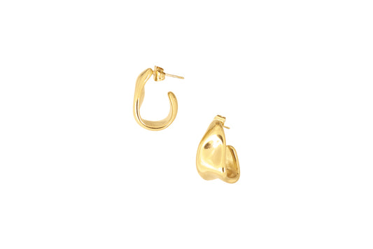 PENDIENTES TIDAL GOLD