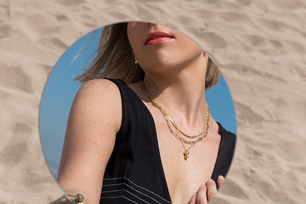 COLLAR HEARTS GOLD