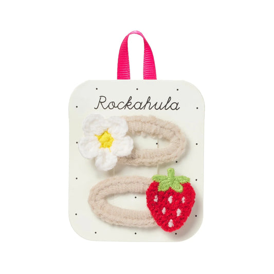 PACK HORQUILLAS CROCHET FRESA+DAISY