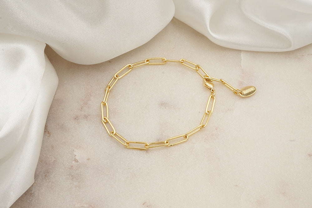 PULSERA LINK BIG GOLD