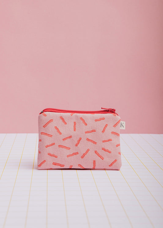 Monedero Pequeño Bacon Rosa Ecke