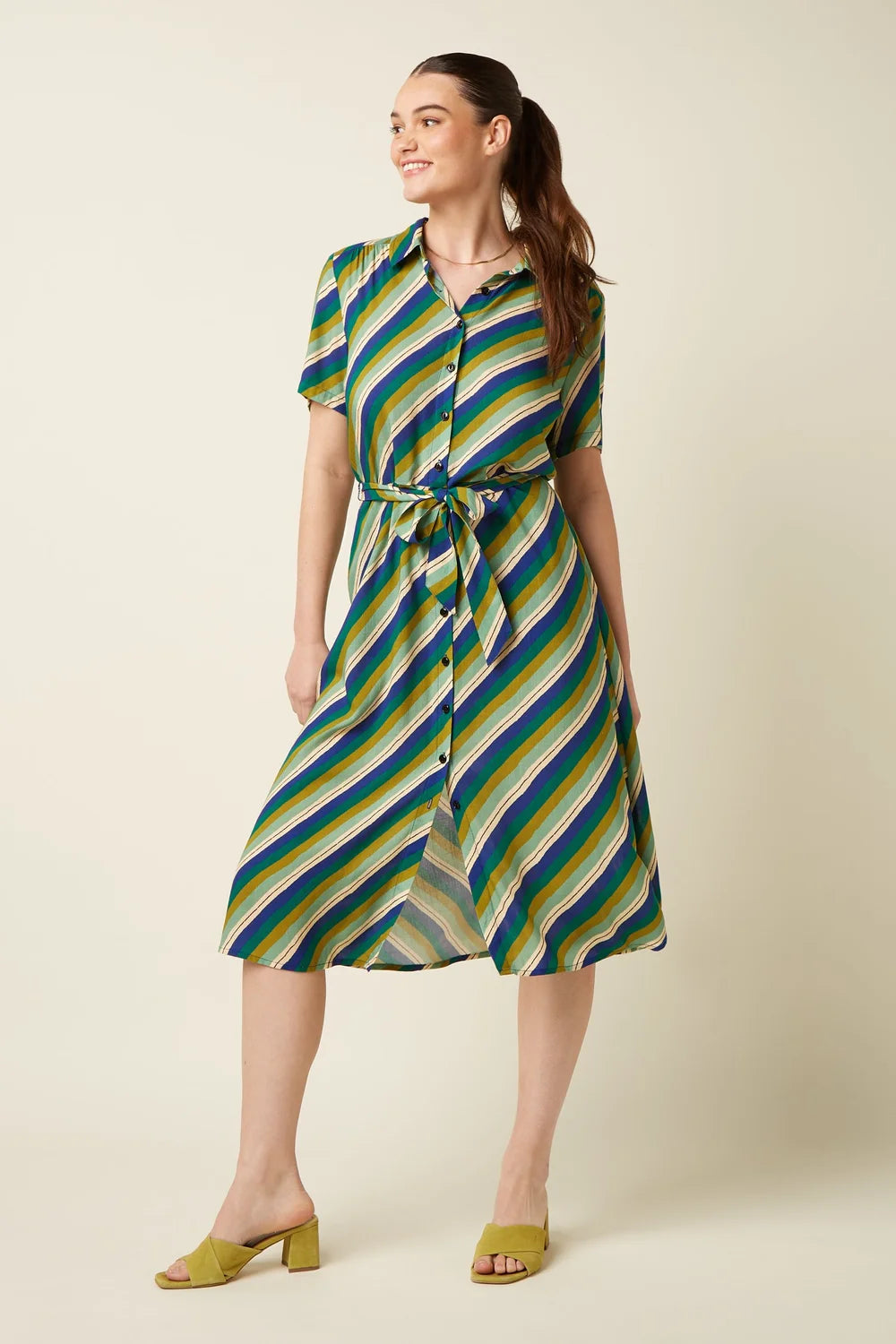 VESTIDO OLIVA CHIFF