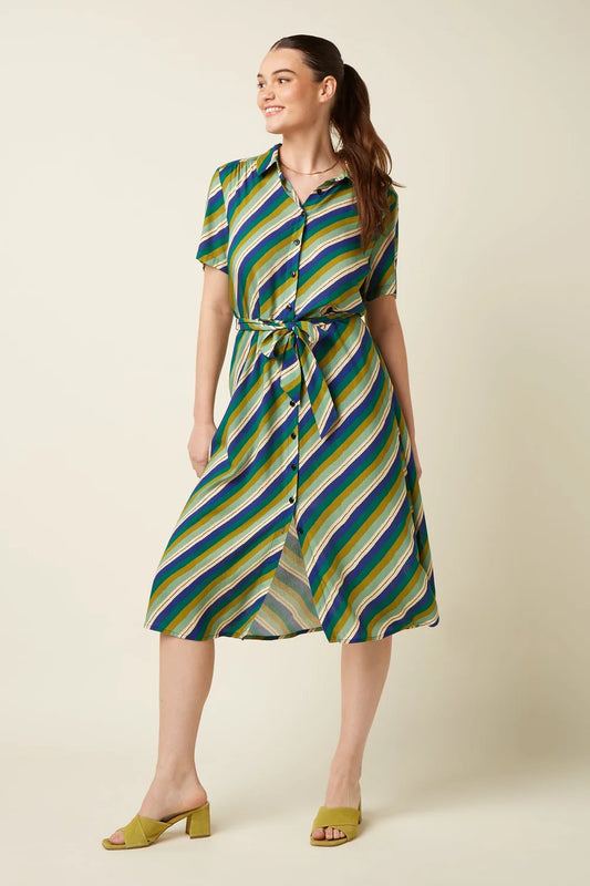 VESTIDO OLIVA CHIFF