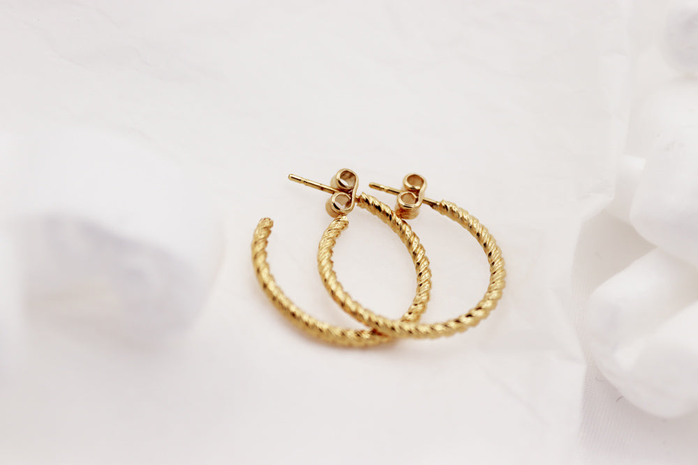 PENDIENTES TWIRL GOLD