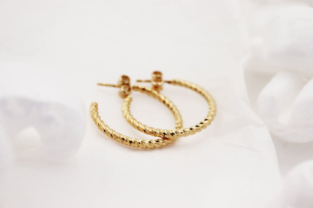 PENDIENTES TWIRL GOLD