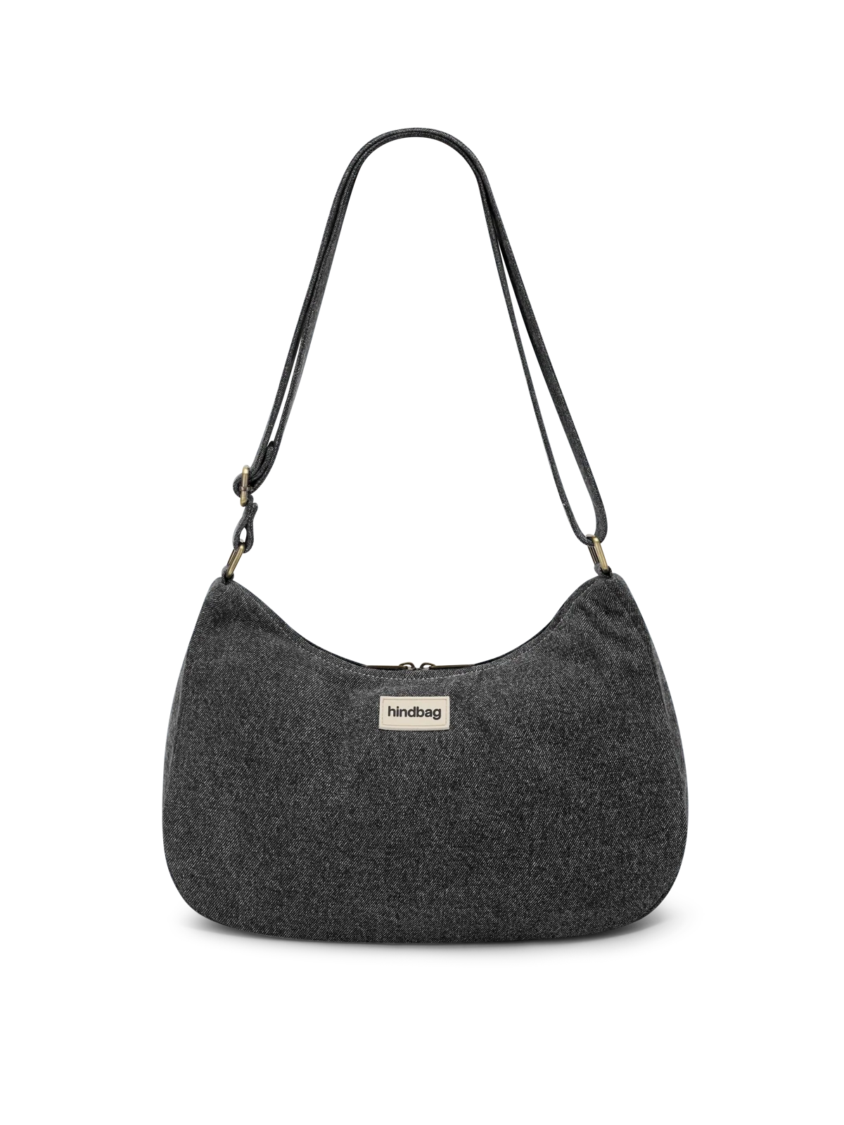 Bolso Rosa Denim Gris Hindbag