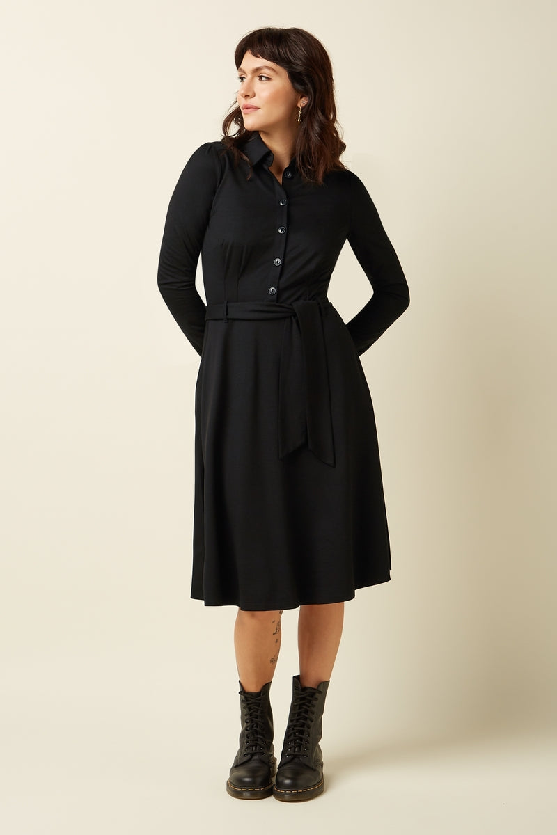 VESTIDO SHEEVA VISCOSE NEGRO