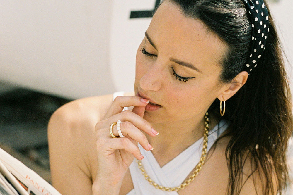 PENDIENTES SLEEK MEDIUM HOOP GOLD