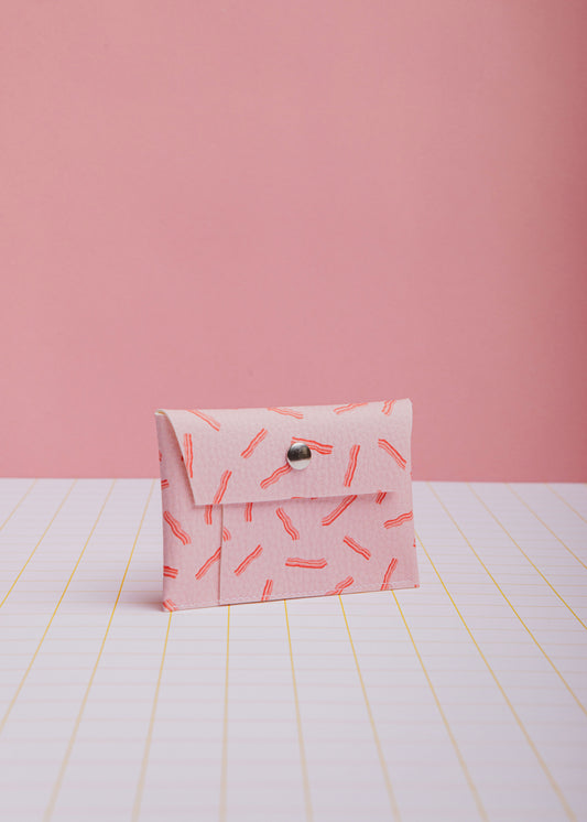 Tarjetero Bacon Rosa Ecke