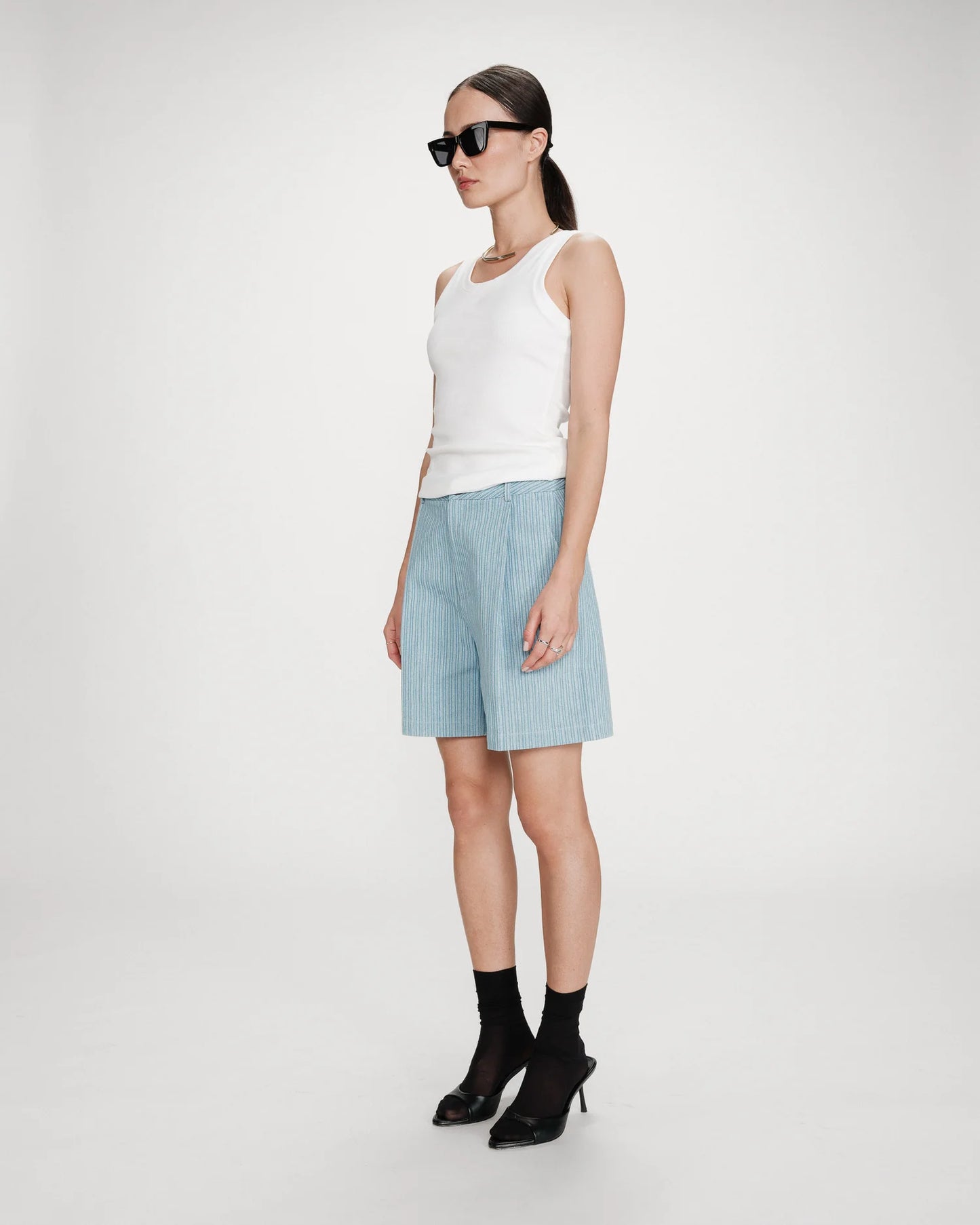 SHORT VARS RAYAS AZUL